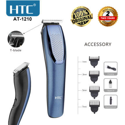 HTC AT-1210 Professional Rechargeable Hair Clipper Trimmer for Men